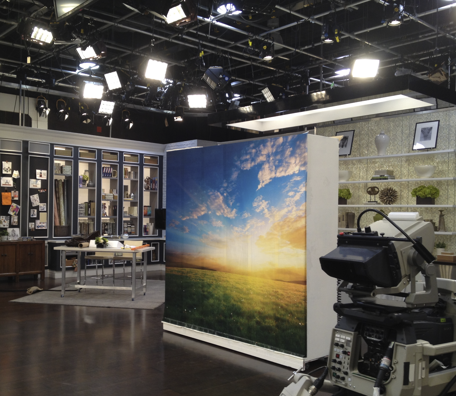 InkShuffle framed print in studio