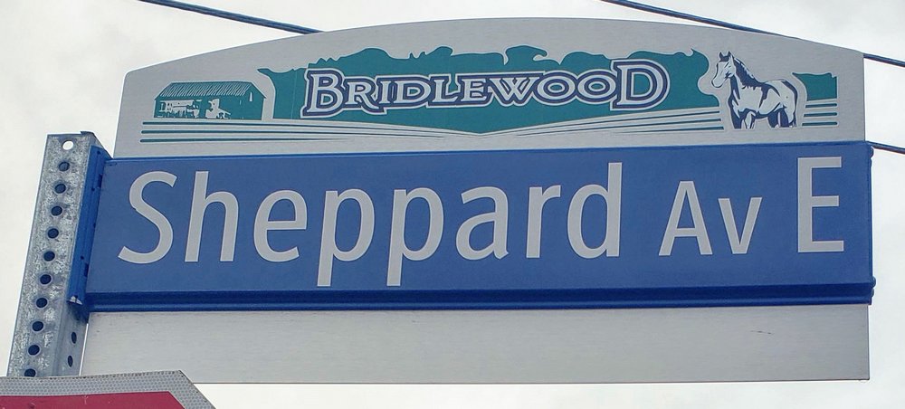 Bridlewood street sign